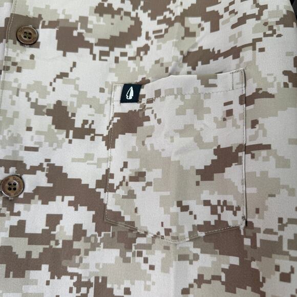 Tachuntfish The Mojito Shirt AOR1 Desert Camo Button Up Shirt NWT Size XL - Picture 2 of 5